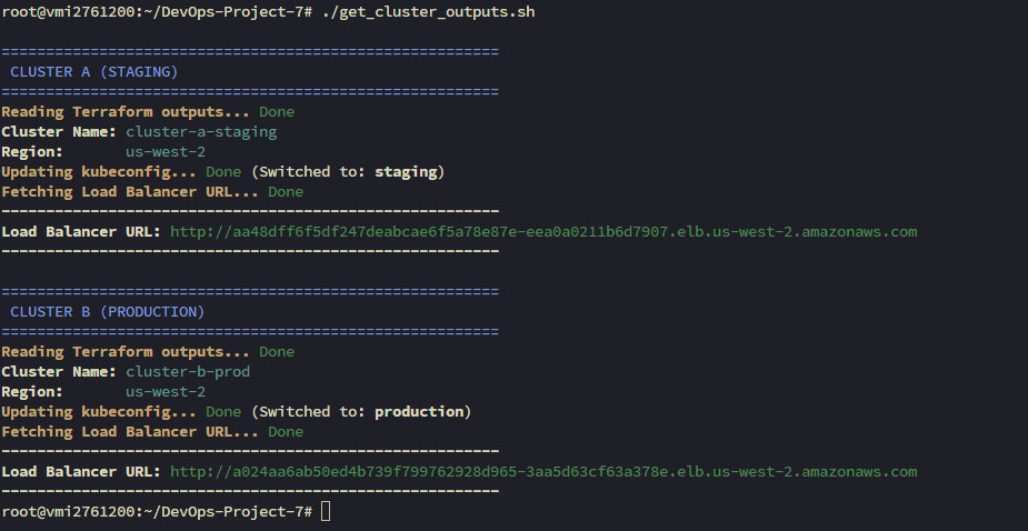 Cluster Outputs Script